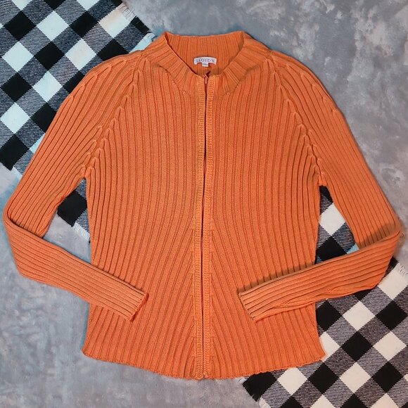 Lloyd's Sweaters - L | Lloyd's | Ribbed Knit Zip-Up Sweater